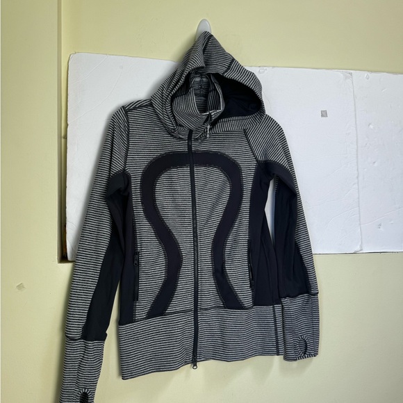 Lululemon Stride Hood Jacket Hoodie Mesh Full Zip Pockets Stretch Thumbholes  4 - Picture 6 of 16